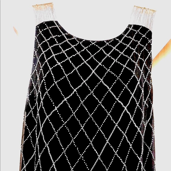🔥🔥NEW-Alice and Olivia chain strap mini dress beaded. Hot.vacation, funk… - Picture 3 of 9